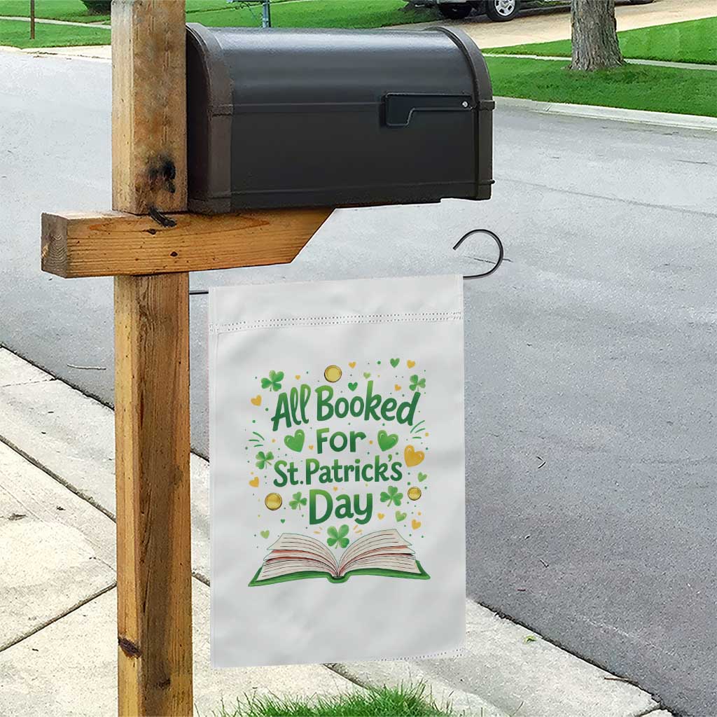 All Booked For St Patricks Day Garden Flag Irish Bookworm Gift TS12 Print Your Wear