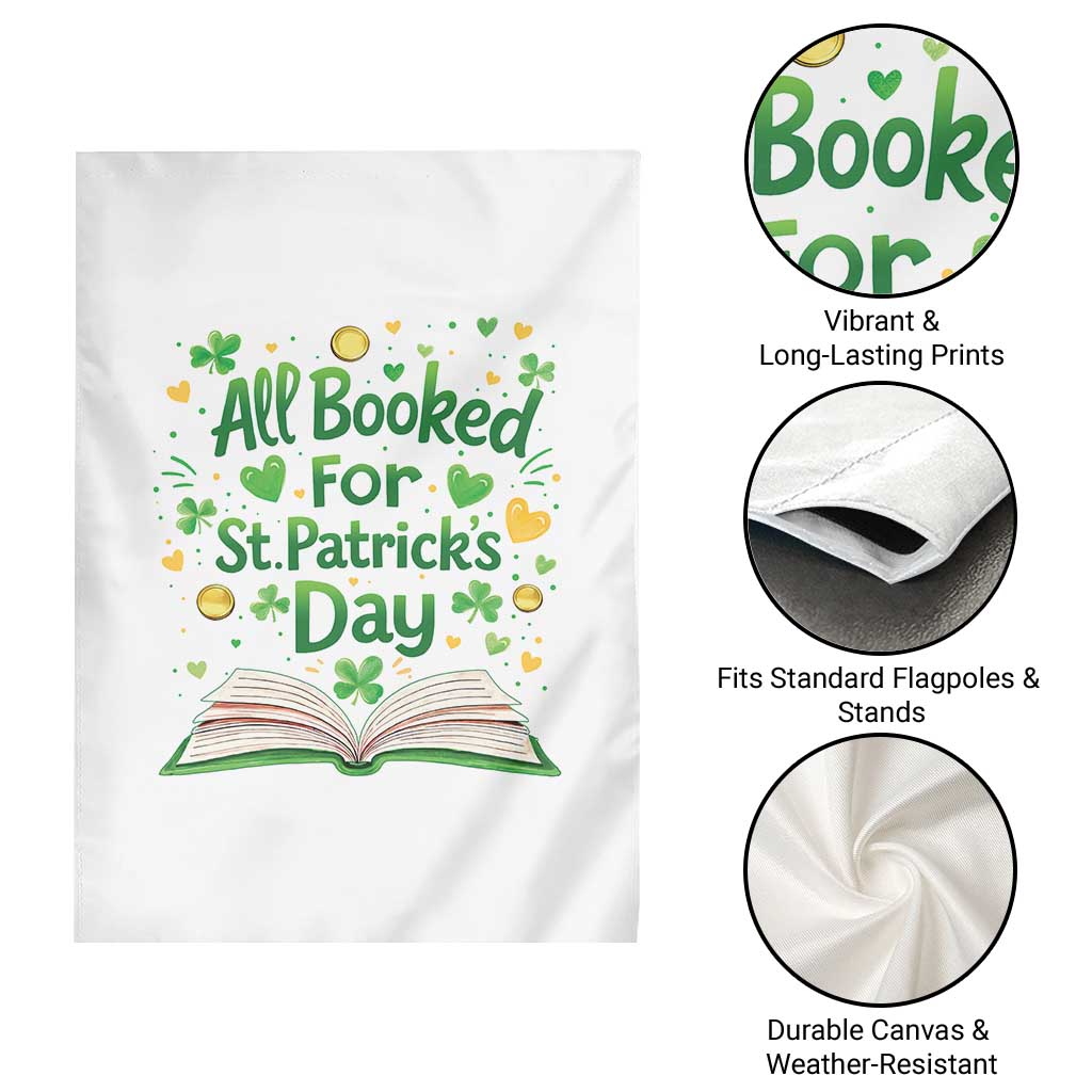 All Booked For St Patricks Day Garden Flag Irish Bookworm Gift TS12 Print Your Wear