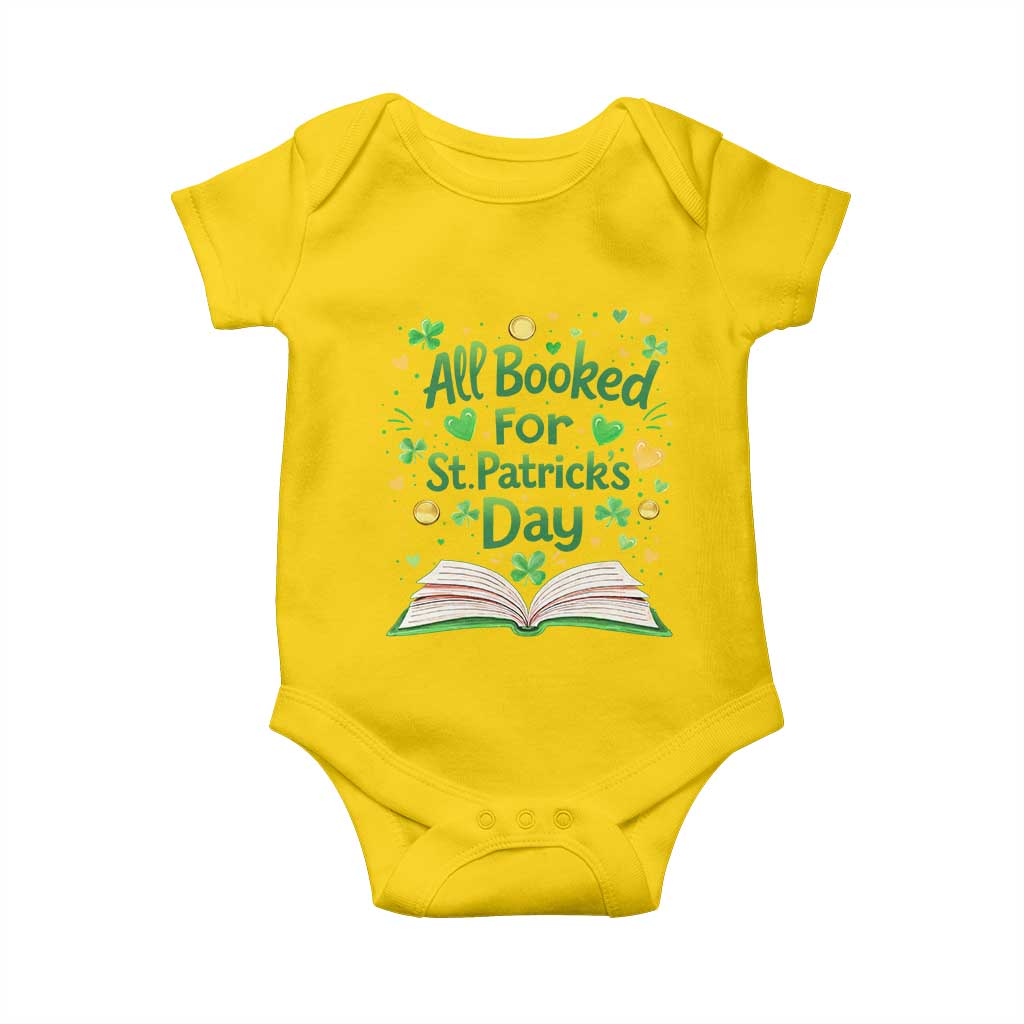All Booked For St Patricks Day Baby Onesie Irish Bookworm Gift TS12 Daisy Print Your Wear