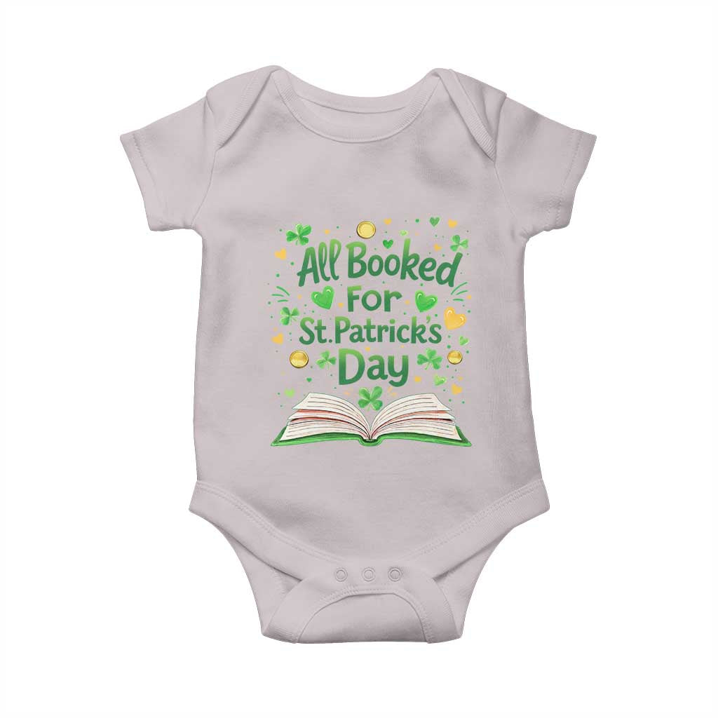 All Booked For St Patricks Day Baby Onesie Irish Bookworm Gift TS12 Ice Gray Print Your Wear