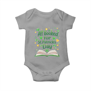 All Booked For St Patricks Day Baby Onesie Irish Bookworm Gift TS12 Sport Gray Print Your Wear