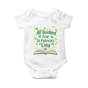 All Booked For St Patricks Day Baby Onesie Irish Bookworm Gift TS12 White Print Your Wear