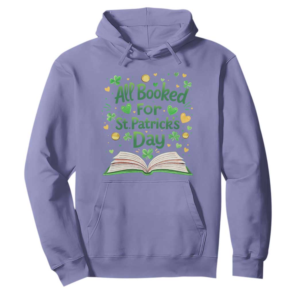 All Booked For St Patricks Day Hoodie Irish Bookworm Gift TS12 Violet Print Your Wear