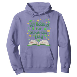 All Booked For St Patricks Day Hoodie Irish Bookworm Gift TS12 Violet Print Your Wear