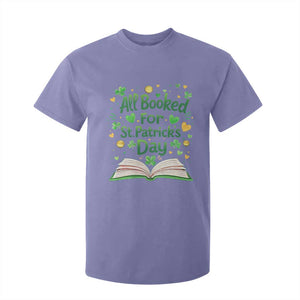 All Booked For St Patricks Day T Shirt For Kid Irish Bookworm Gift TS12 Violet Print Your Wear