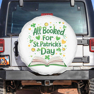 All Booked For St Patricks Day Spare Tire Cover Irish Bookworm Gift TS12 No hole White Print Your Wear
