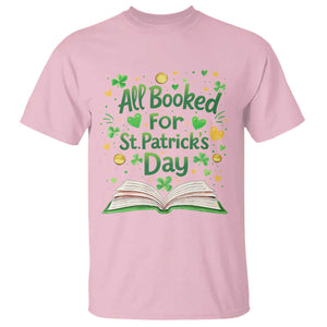 All Booked For St Patricks Day T Shirt Irish Bookworm Gift TS12 Light Pink Print Your Wear