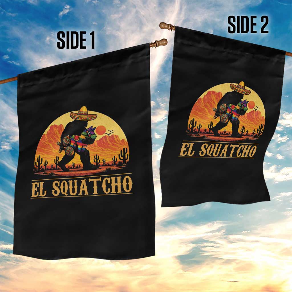 Funny El Squatcho Cinco De Mayo Fiesta Gift Garden Flag TS12 Print Your Wear