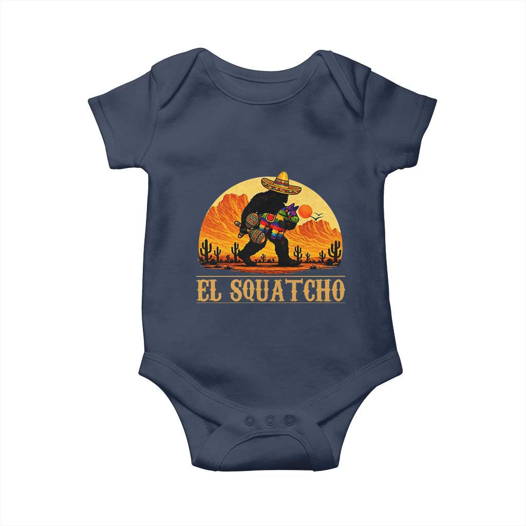 Funny El Squatcho Cinco De Mayo Fiesta Gift Baby Onesie TS12 Navy Print Your Wear