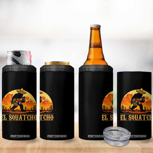 Funny El Squatcho Cinco De Mayo Fiesta Gift 4 in 1 Can Cooler Tumbler TS12 Print Your Wear