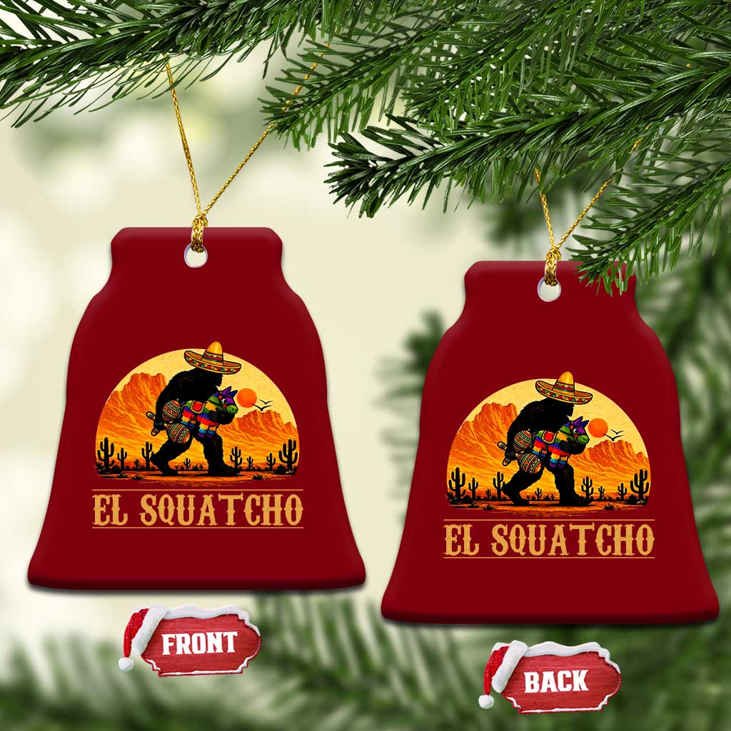 Funny El Squatcho Cinco De Mayo Fiesta Gift Ceramic Ornament TS12 Print Your Wear