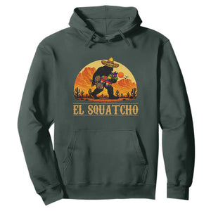Funny El Squatcho Cinco De Mayo Fiesta Gift Hoodie TS12 Dark Forest Green Print Your Wear