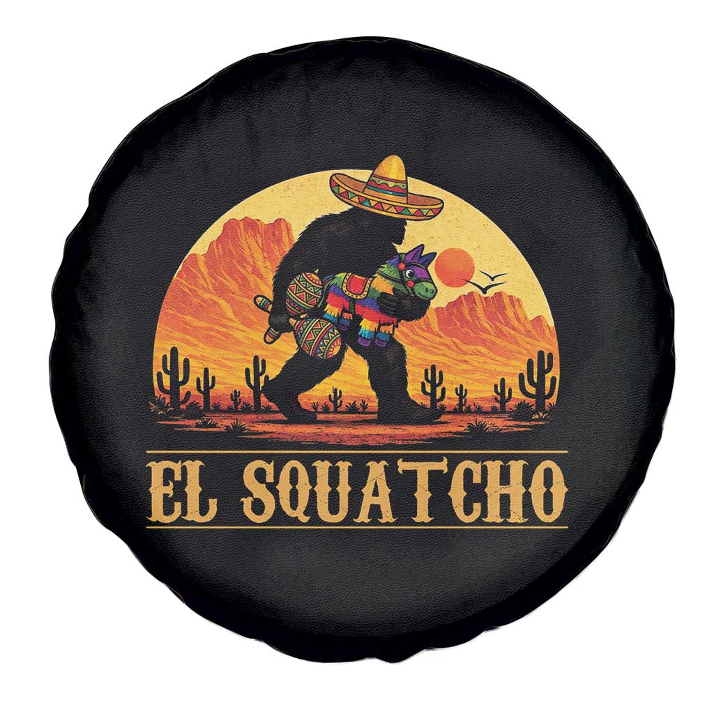 Funny El Squatcho Cinco De Mayo Fiesta Gift Spare Tire Cover TS12 Print Your Wear