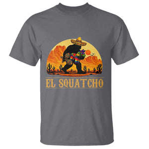 Funny El Squatcho Cinco De Mayo Fiesta Gift T Shirt TS12 Charcoal Print Your Wear