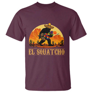 Funny El Squatcho Cinco De Mayo Fiesta Gift T Shirt TS12 Maroon Print Your Wear