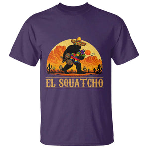 Funny El Squatcho Cinco De Mayo Fiesta Gift T Shirt TS12 Purple Print Your Wear