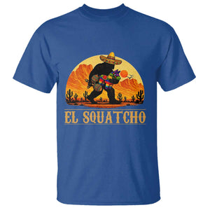 Funny El Squatcho Cinco De Mayo Fiesta Gift T Shirt TS12 Royal Blue Print Your Wear