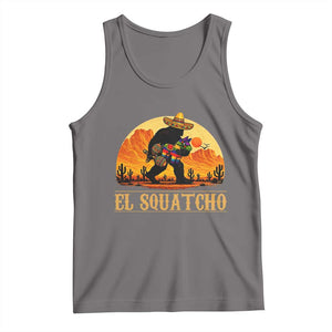 Funny El Squatcho Cinco De Mayo Fiesta Gift Tank Top TS12 Deep Heather Print Your Wear