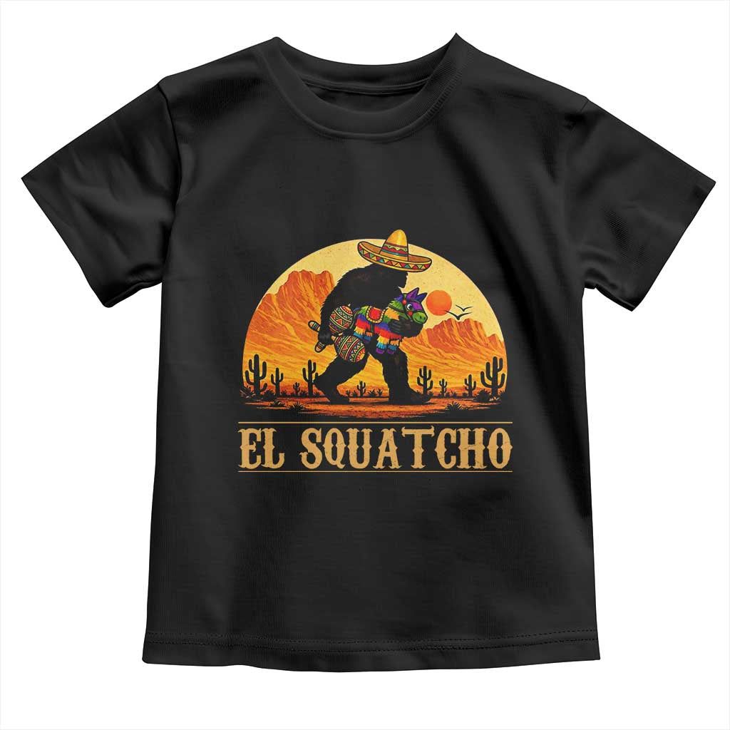 Funny El Squatcho Cinco De Mayo Fiesta Gift Toddler T Shirt TS12 Black Print Your Wear