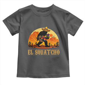 Funny El Squatcho Cinco De Mayo Fiesta Gift Toddler T Shirt TS12 Dark Heather Print Your Wear