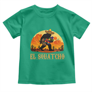 Funny El Squatcho Cinco De Mayo Fiesta Gift Toddler T Shirt TS12 Irish Green Print Your Wear