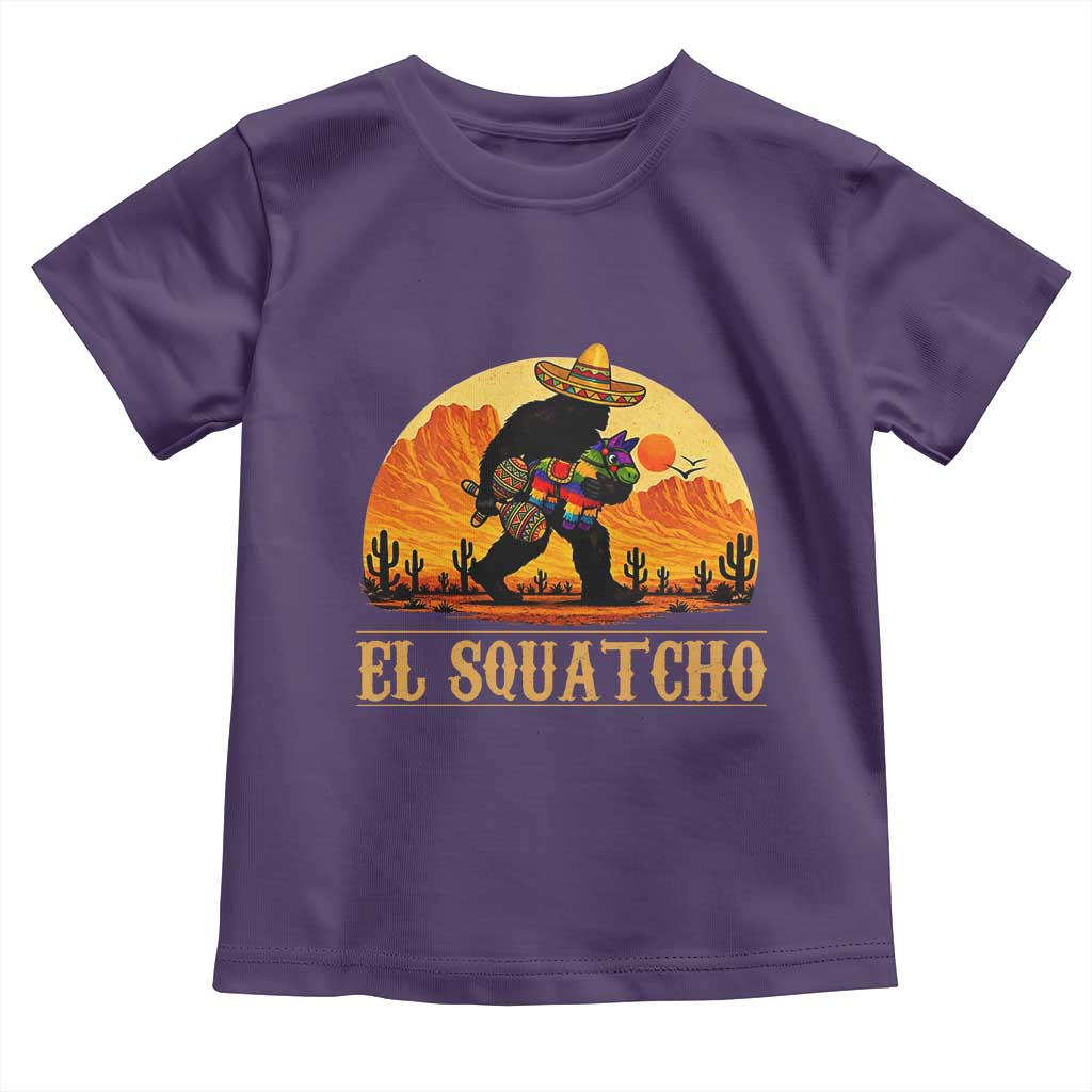 Funny El Squatcho Cinco De Mayo Fiesta Gift Toddler T Shirt TS12 Purple Print Your Wear
