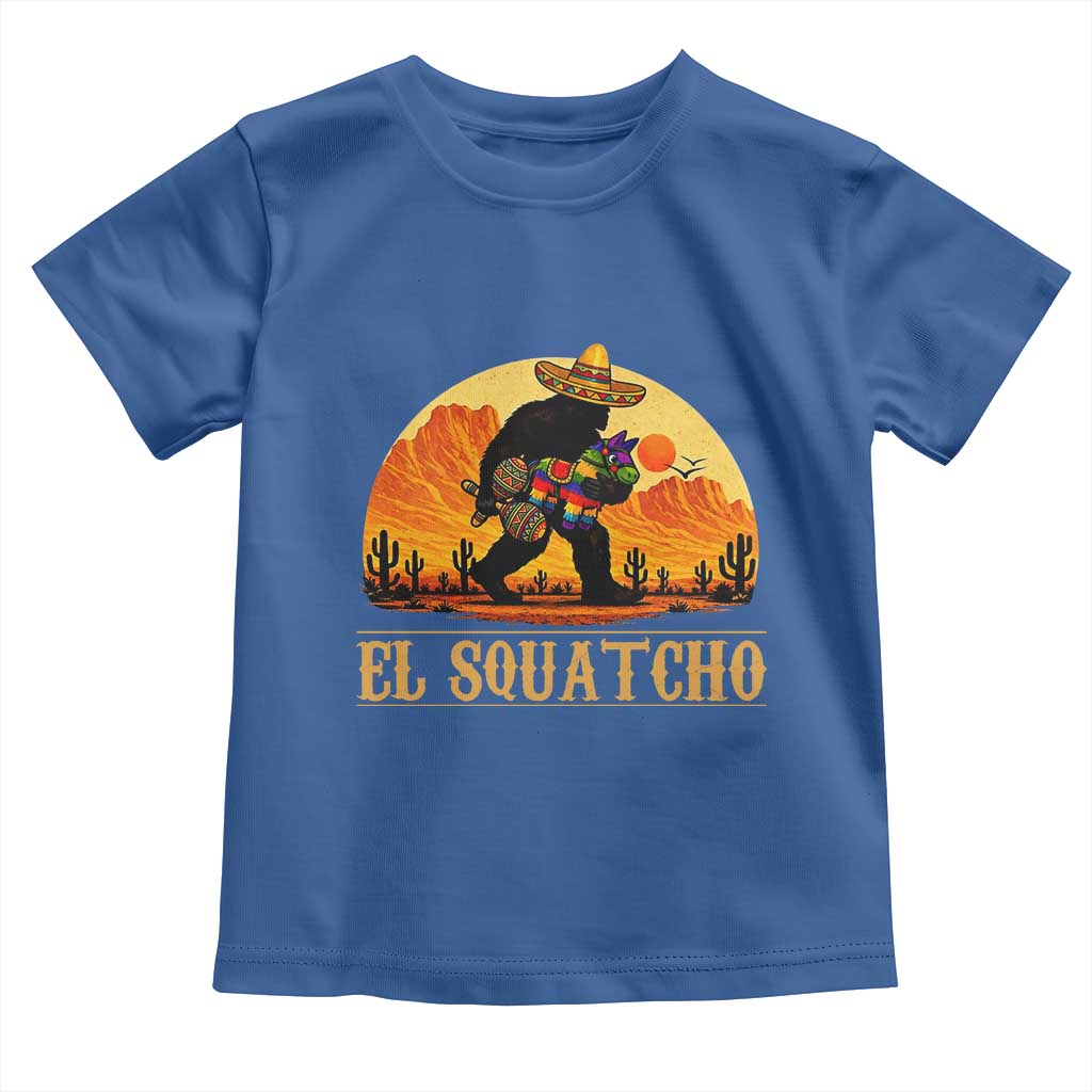 Funny El Squatcho Cinco De Mayo Fiesta Gift Toddler T Shirt TS12 Royal Blue Print Your Wear
