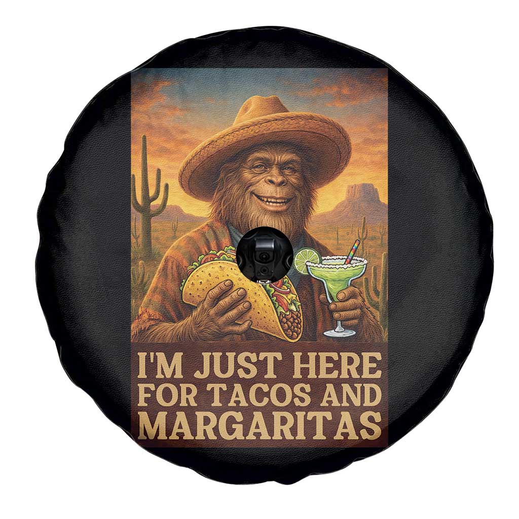 Funny El Squatcho Cinco De Mayo Spare Tire Cover Just Here For Tacos And Margaritas TS12 Print Your Wear