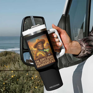 Funny El Squatcho Cinco De Mayo Tumbler With Handle Just Here For Tacos And Margaritas TS12 Print Your Wear