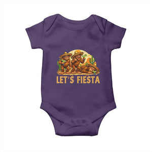 Funny Drunk Bigfoot Cinco De Mayo Baby Onesie Lets Fiesta Party Gift TS12 Purple Print Your Wear