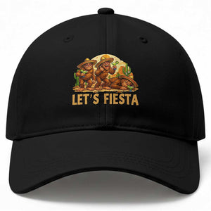 Funny Drunk Bigfoot Cinco De Mayo Baseball Cap Lets Fiesta Party Gift TS12 Print Your Wear