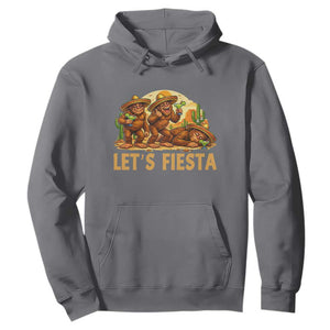 Funny Drunk Bigfoot Cinco De Mayo Hoodie Lets Fiesta Party Gift TS12 Charcoal Print Your Wear