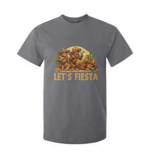 Funny Drunk Bigfoot Cinco De Mayo T Shirt For Kid Lets Fiesta Party Gift TS12 Charcoal Print Your Wear
