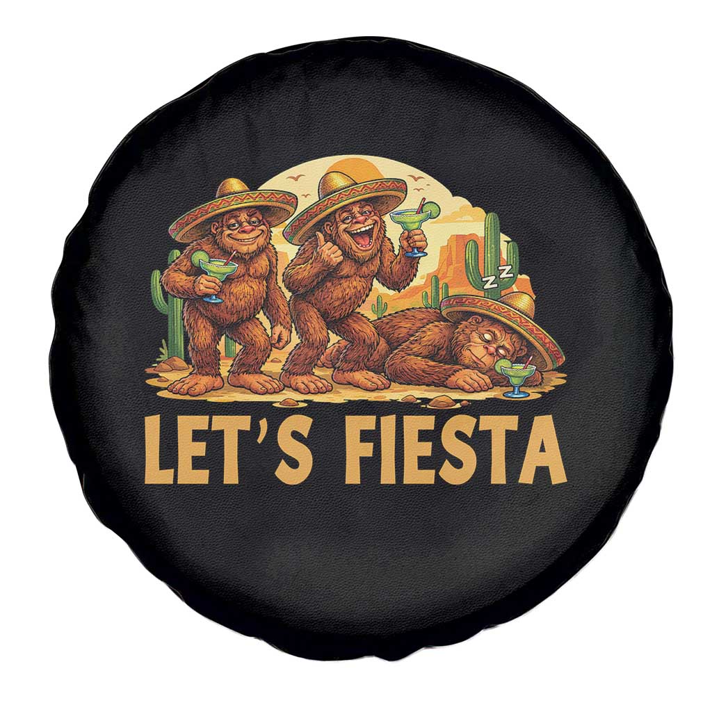 Funny Drunk Bigfoot Cinco De Mayo Spare Tire Cover Lets Fiesta Party Gift TS12 Print Your Wear