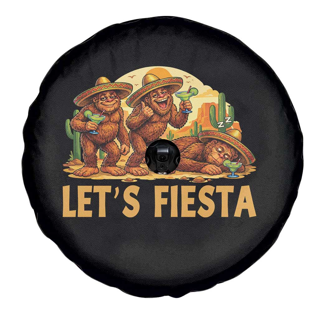 Funny Drunk Bigfoot Cinco De Mayo Spare Tire Cover Lets Fiesta Party Gift TS12 Print Your Wear