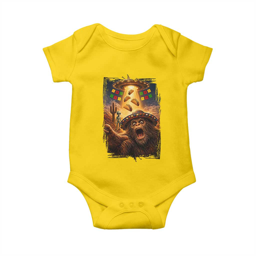Funny Bigfoot Alien Selfie Baby Onesie Cinco De Mayo Party Gift TS12 Daisy Print Your Wear