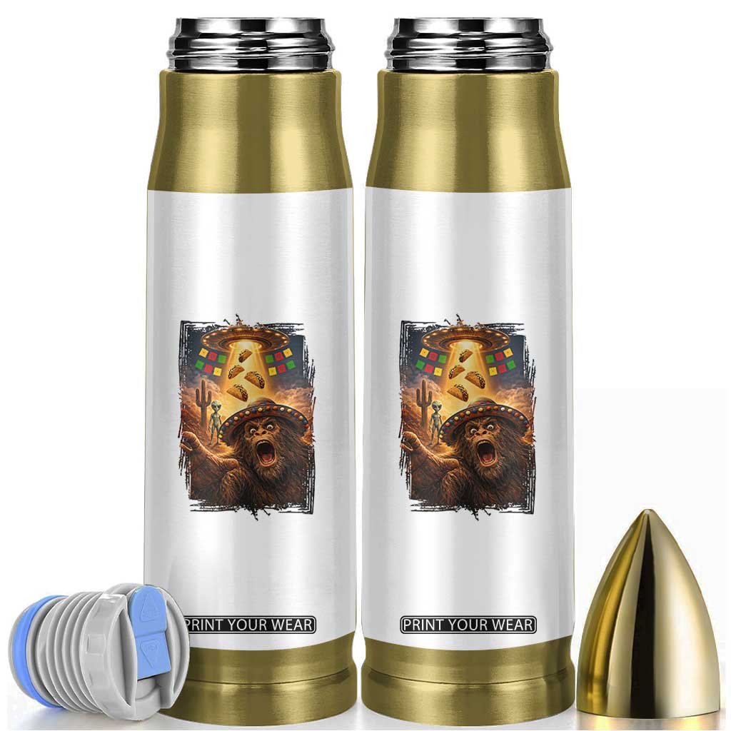 Funny Bigfoot Alien Selfie Bullet Tumbler Cinco De Mayo Party Gift TS12 White Print Your Wear