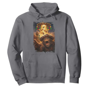 Funny Bigfoot Alien Selfie Hoodie Cinco De Mayo Party Gift TS12 Charcoal Print Your Wear