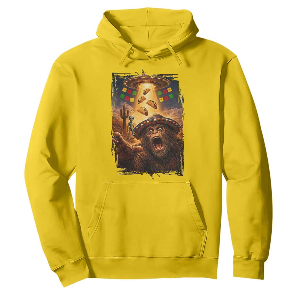 Funny Bigfoot Alien Selfie Hoodie Cinco De Mayo Party Gift TS12 Daisy Print Your Wear