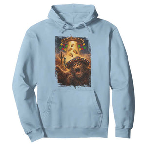Funny Bigfoot Alien Selfie Hoodie Cinco De Mayo Party Gift TS12 Light Blue Print Your Wear