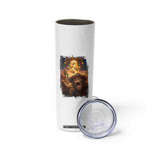 Funny Bigfoot Alien Selfie Skinny Tumbler Cinco De Mayo Party Gift TS12 Print Your Wear
