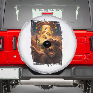Funny Bigfoot Alien Selfie Spare Tire Cover Cinco De Mayo Party Gift TS12 White Print Your Wear