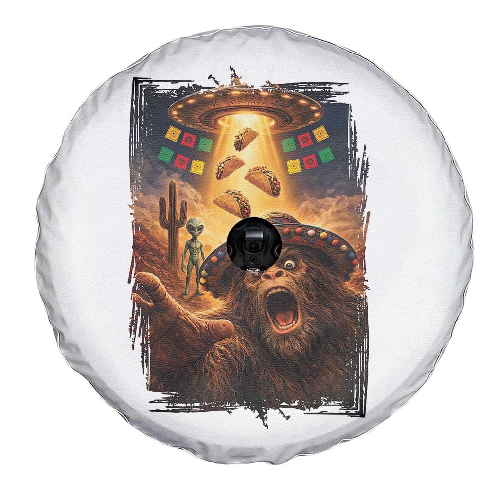 Funny Bigfoot Alien Selfie Spare Tire Cover Cinco De Mayo Party Gift TS12 Print Your Wear