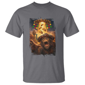 Funny Bigfoot Alien Selfie T Shirt Cinco De Mayo Party Gift TS12 Charcoal Print Your Wear