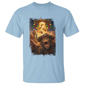 Funny Bigfoot Alien Selfie T Shirt Cinco De Mayo Party Gift TS12 Light Blue Print Your Wear
