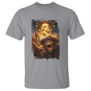 Funny Bigfoot Alien Selfie T Shirt Cinco De Mayo Party Gift TS12 Sport Gray Print Your Wear