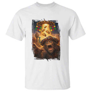 Funny Bigfoot Alien Selfie T Shirt Cinco De Mayo Party Gift TS12 White Print Your Wear