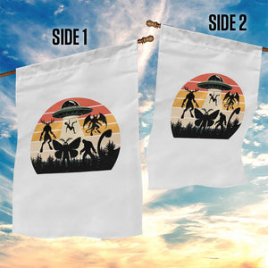Retro Sunset Cryptid Squad Garden Flag Cryptid Lover Gift TS12 Print Your Wear