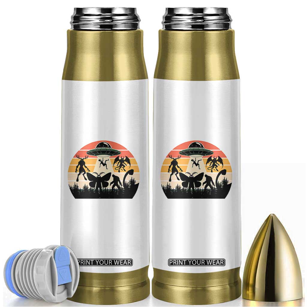 Retro Sunset Cryptid Squad Bullet Tumbler Cryptid Lover Gift TS12 White Print Your Wear