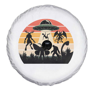 Retro Sunset Cryptid Squad Spare Tire Cover Cryptid Lover Gift TS12 Print Your Wear